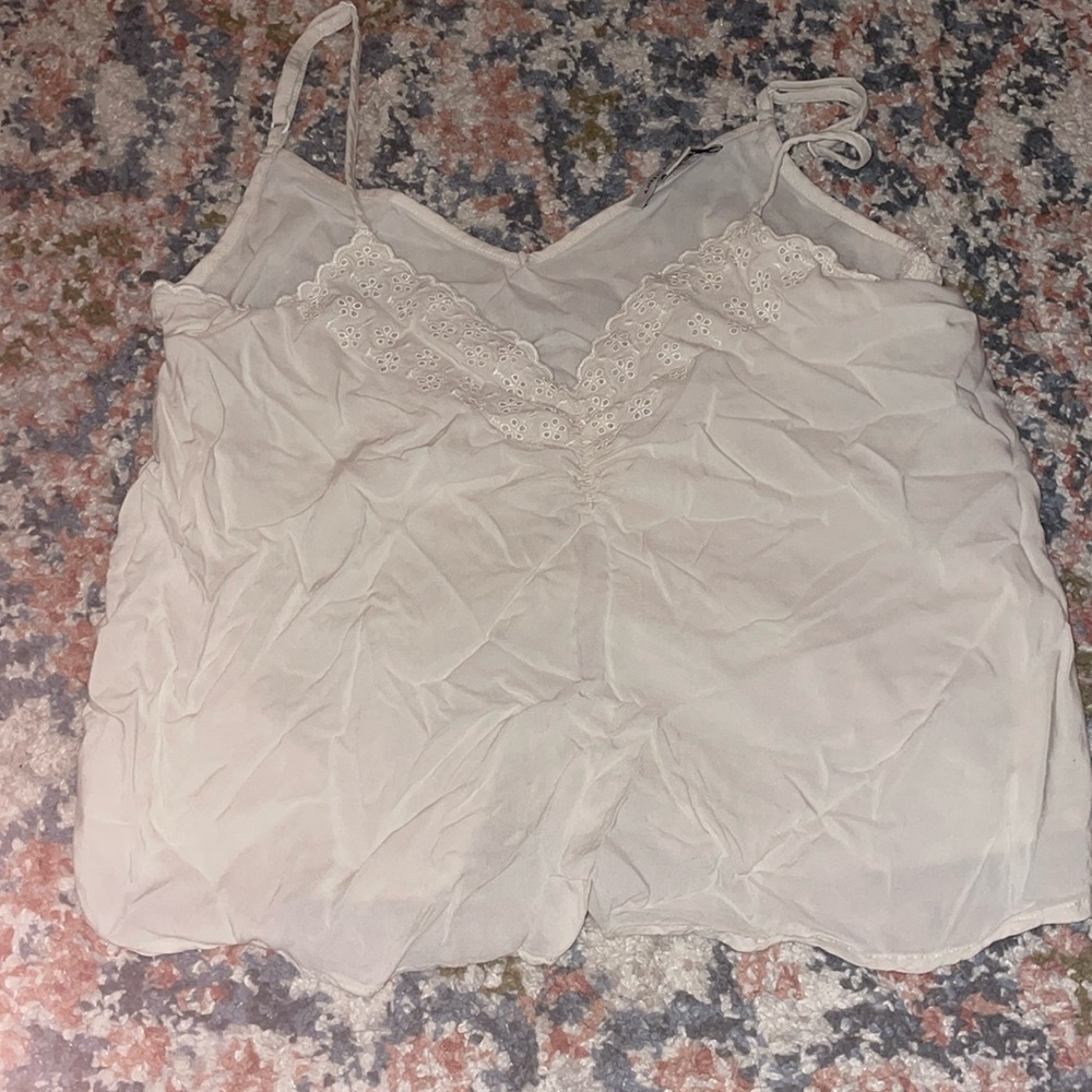 Tan American eagle tank top